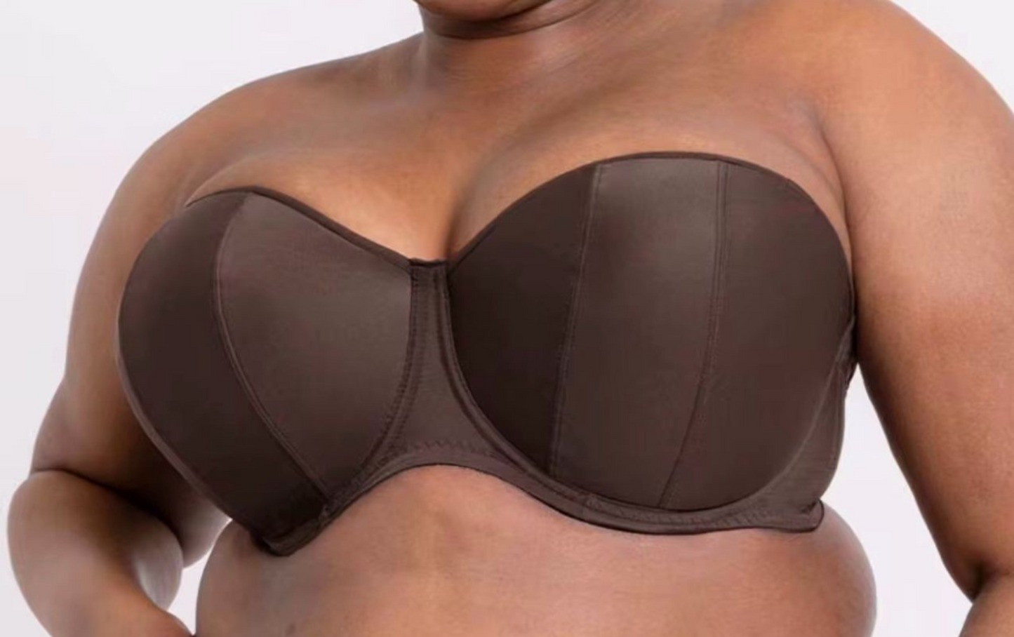 Black Strapless Bra